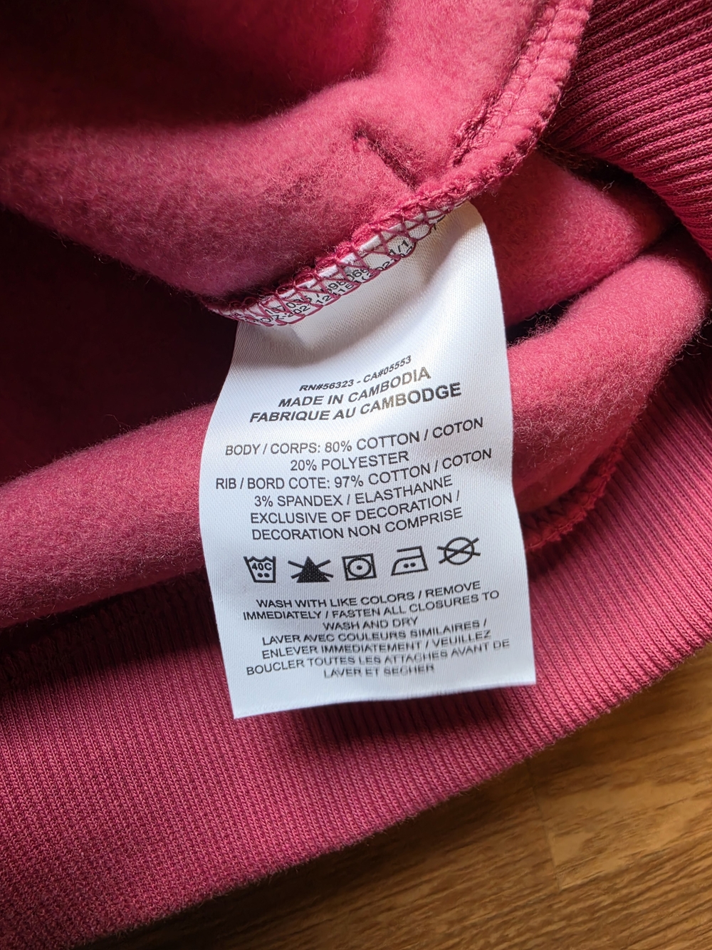 Nike Kids' Fleece Full-Zip Hoodie - Pink - Picture 4 of 7